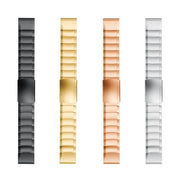 For Garmin Fenix 5S Plus Tortoise Shell 20mm Stainless Steel Watch Band(Rose Gold)