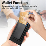 For Samsung Galaxy S25 Ultra 5G Retro Magsafe Card Bag PU Back Cover Phone Case(Black)