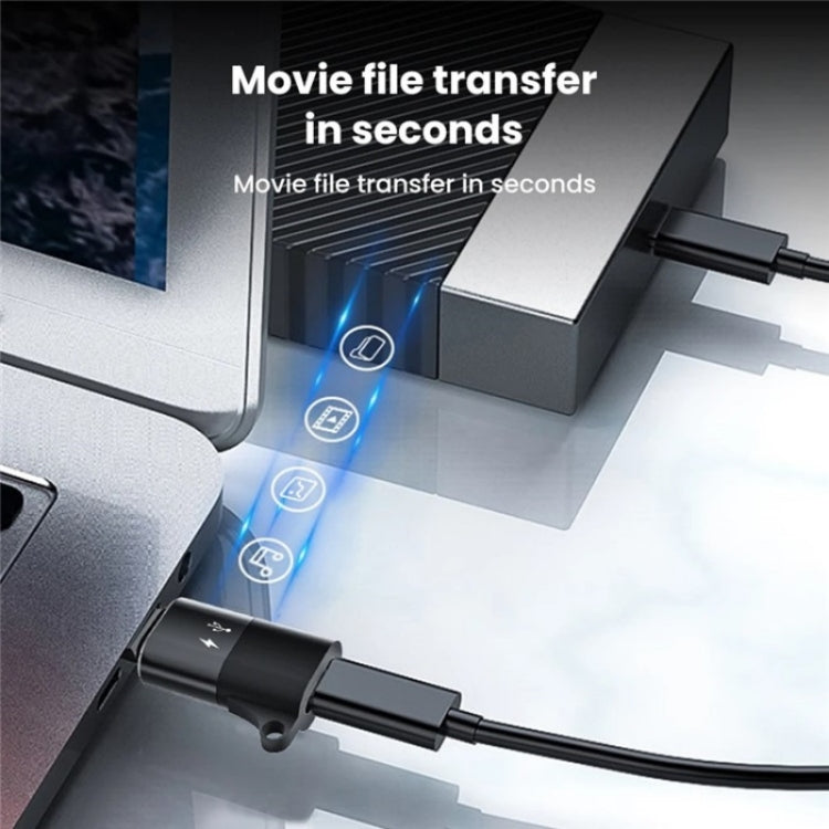 JS-09 Mini USB-C / Type-C to 8 Pin OTG Wireless Microphone Converter