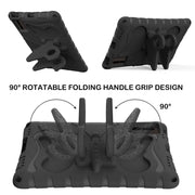 For Samsung Galaxy Tab S9 FE X510 Butterfly Bracket EVA Shockproof Tablet Case(Black)