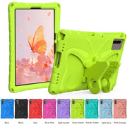 For Samsung Galaxy Tab S9 11 X710 Butterfly Bracket EVA Shockproof Tablet Case(Grass Green)