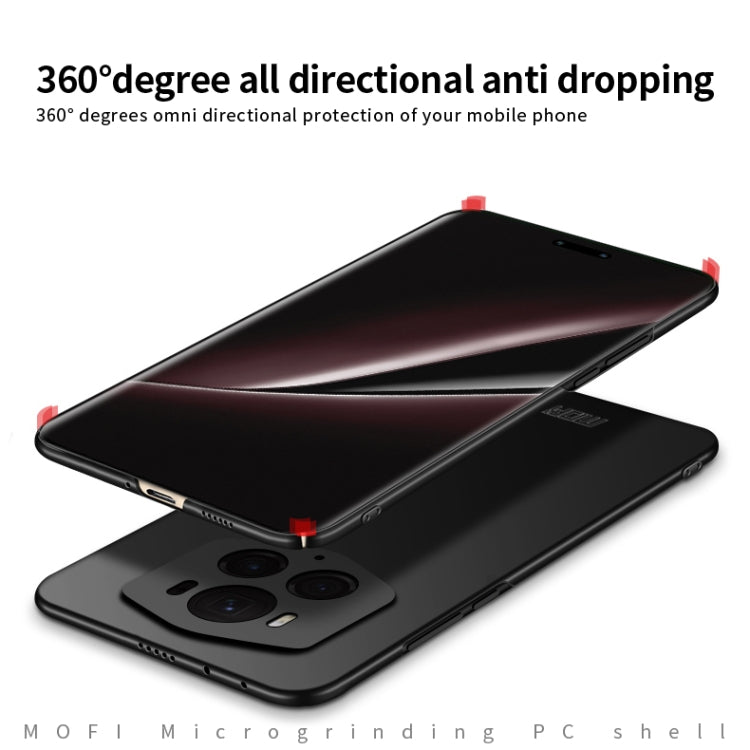 For Honor Magic6 RSR MOFI Frosted PC Ultra-thin Hard Phone Case(Black)