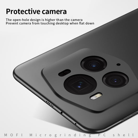 For Honor Magic6 RSR MOFI Frosted PC Ultra-thin Hard Phone Case(Black)