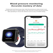 G18 1.83 inch Color Screen Smart Watch Silicone Strap, Support  Noninvasive Blood Sugar / Uric Acid(Blue)