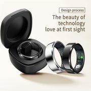 R6 SIZE 8 Smart Ring, Support Heart Rate / Blood Oxygen / Sleep Monitoring(White)