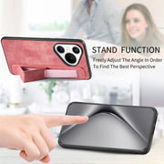 For Huawei Pura 70 Pro+ Retro Wristband Holder Leather Back Phone Case(Pink)