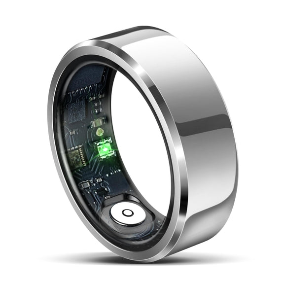 R6 SIZE 9 Smart Ring, Support Heart Rate / Blood Oxygen / Sleep Monitoring(White)