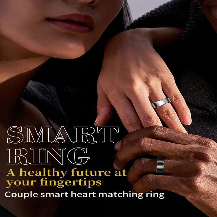 R6 SIZE 9 Smart Ring, Support Heart Rate / Blood Oxygen / Sleep Monitoring(White)