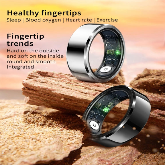 R6 SIZE 9 Smart Ring, Support Heart Rate / Blood Oxygen / Sleep Monitoring(White)