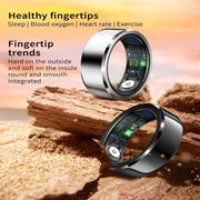 R6 SIZE 11 Smart Ring, Support Heart Rate / Blood Oxygen / Sleep Monitoring(Black)