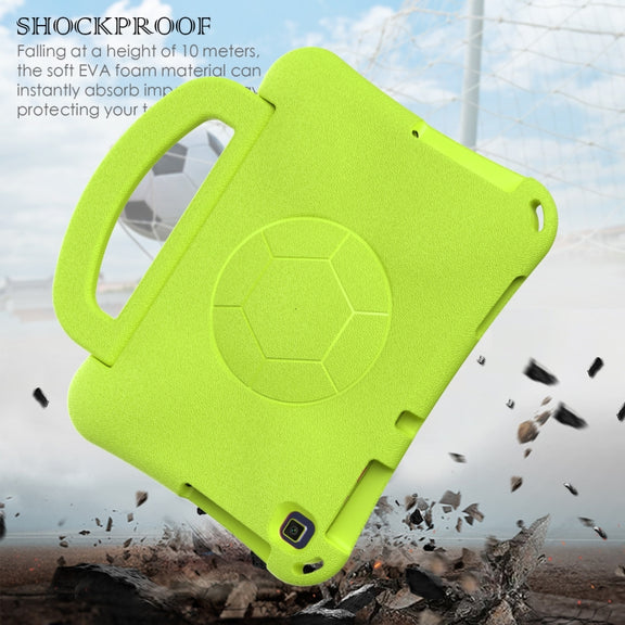 For Lenovo Tab M10 3rd Gen TB-328FU/XU  Handle Football Shaped EVA Shockproof Tablet Case(Grass Green)