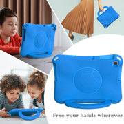 For Lenovo Tab M10 3rd Gen TB-328FU/XU  Handle Football Shaped EVA Shockproof Tablet Case(Blue)