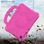 For Lenovo Tab M10 3rd Gen TB-328FU/XU  Handle Football Shaped EVA Shockproof Tablet Case(RoseRed)