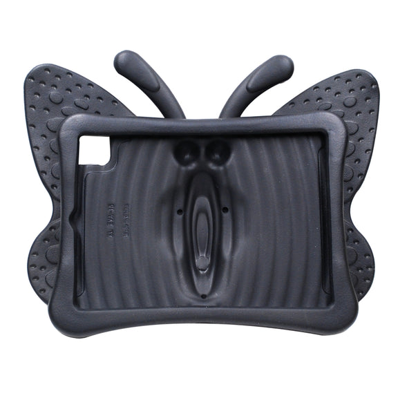 For iPad Air 11 2025 / 2024 Butterfly Bracket Kids EVA Shockproof Tablet Case(Black)
