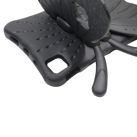 For iPad Air 11 2025 / 2024 Butterfly Bracket Kids EVA Shockproof Tablet Case(Black)