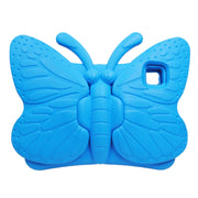 For iPad Air 11 2025 / 2024 Butterfly Bracket Kids EVA Shockproof Tablet Case(Blue)