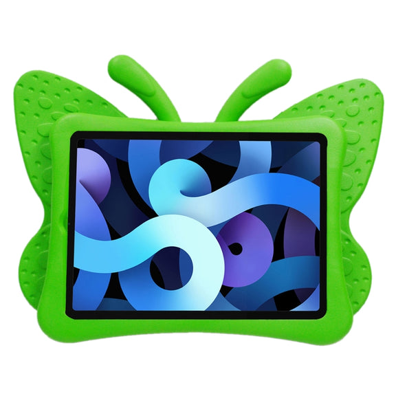 For iPad Air 11 2024 Butterfly Bracket Kids EVA Shockproof Tablet Case(Green)