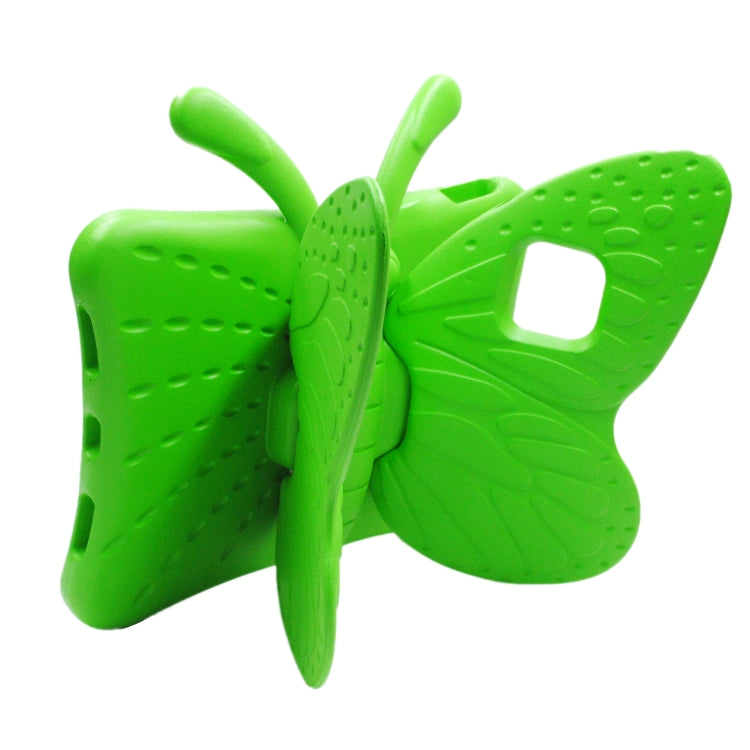 For iPad Air 11 2024 Butterfly Bracket Kids EVA Shockproof Tablet Case(Green)