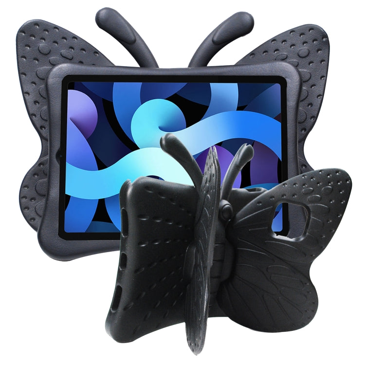 For iPad Pro 11 2024 Butterfly Bracket Kids EVA Shockproof Tablet Case(Black)