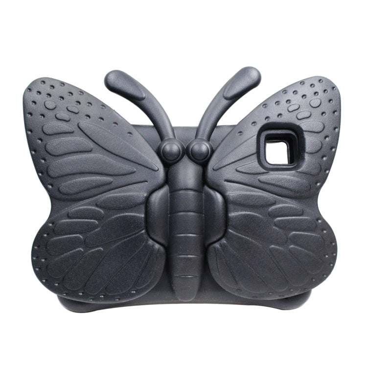 For iPad Pro 11 2024 Butterfly Bracket Kids EVA Shockproof Tablet Case(Black)