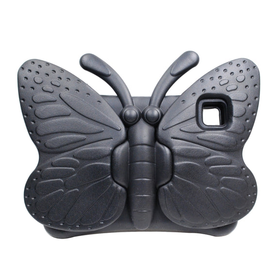 For iPad Pro 11 2024 Butterfly Bracket Kids EVA Shockproof Tablet Case(Black)