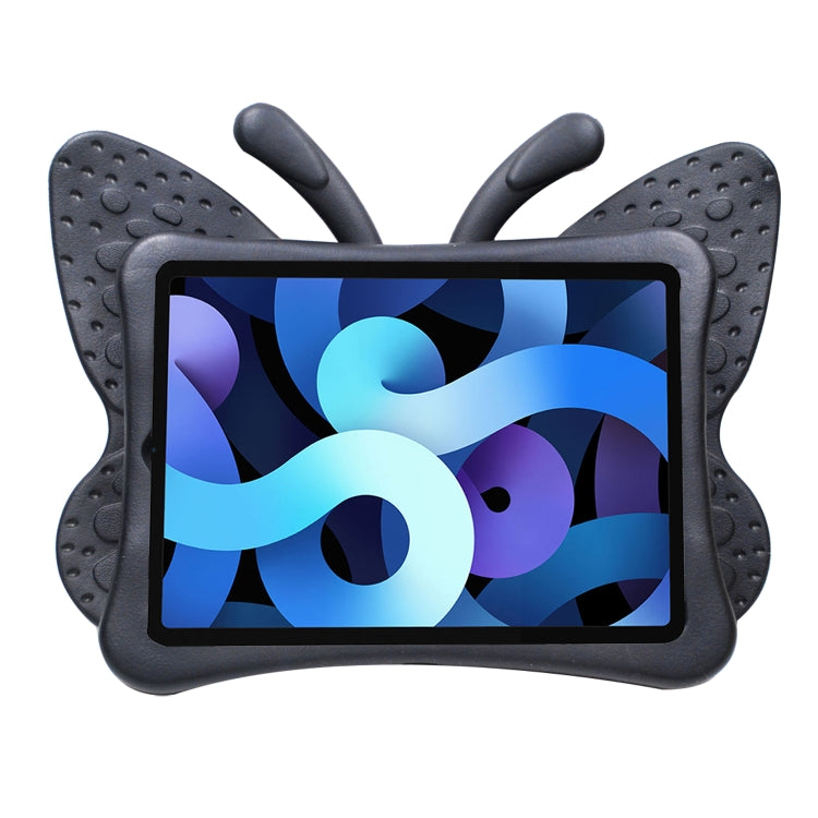 For iPad Pro 11 2024 Butterfly Bracket Kids EVA Shockproof Tablet Case(Black)