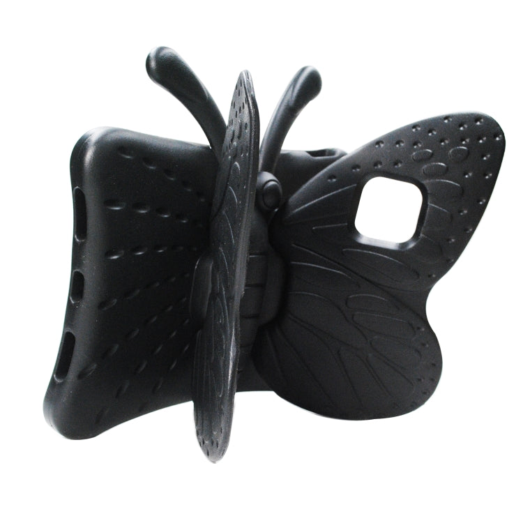 For iPad Pro 11 2024 Butterfly Bracket Kids EVA Shockproof Tablet Case(Black)