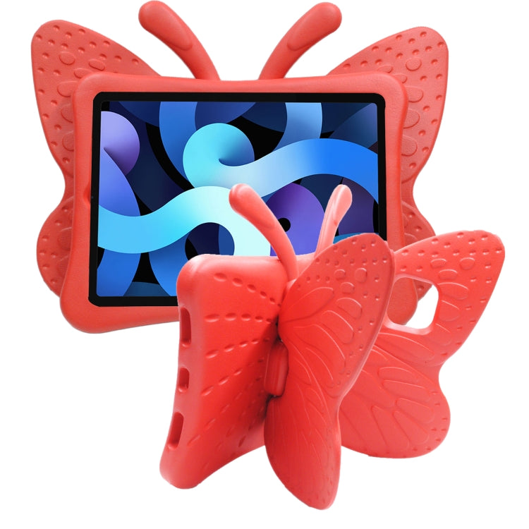 For iPad Pro 11 2024 Butterfly Bracket Kids EVA Shockproof Tablet Case(Red)