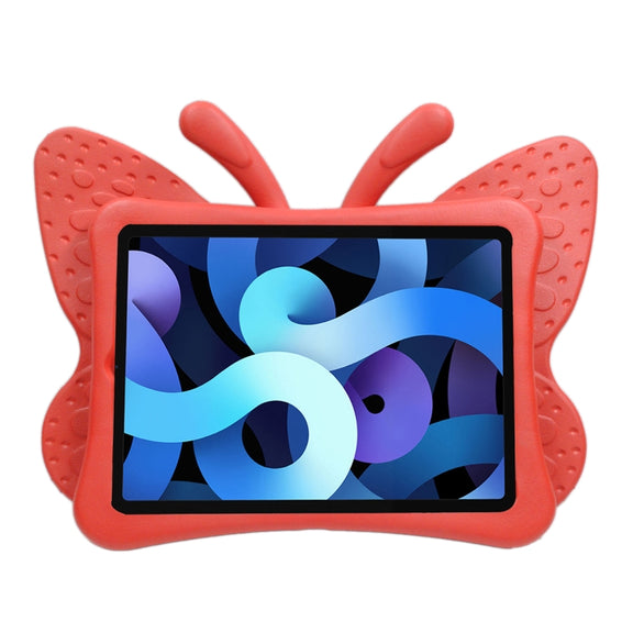 For iPad Pro 11 2024 Butterfly Bracket Kids EVA Shockproof Tablet Case(Red)
