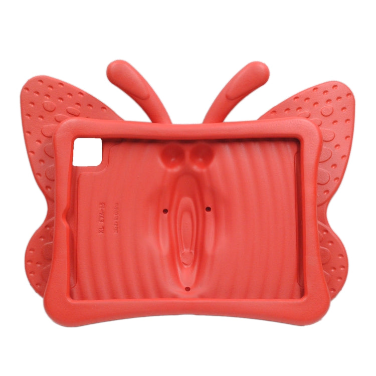 For iPad Pro 11 2024 Butterfly Bracket Kids EVA Shockproof Tablet Case(Red)