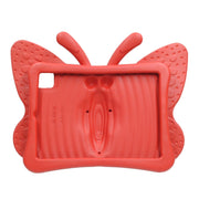 For iPad Pro 11 2024 Butterfly Bracket Kids EVA Shockproof Tablet Case(Red)