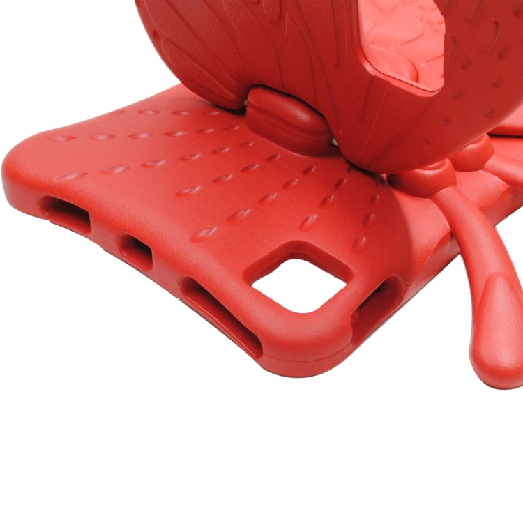 For iPad Pro 11 2024 Butterfly Bracket Kids EVA Shockproof Tablet Case(Red)