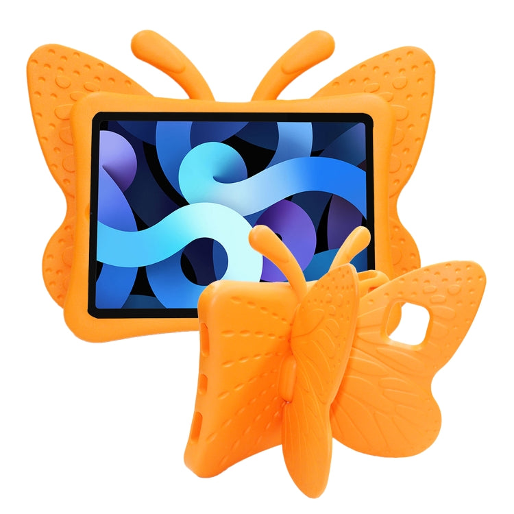 For iPad Pro 11 2024 Butterfly Bracket Kids EVA Shockproof Tablet Case(Orange)