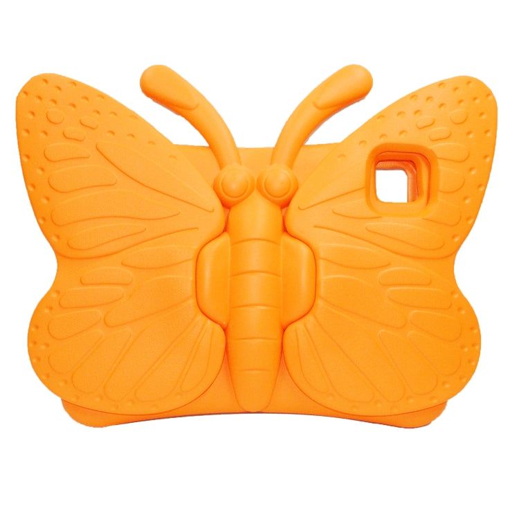 For iPad Pro 11 2024 Butterfly Bracket Kids EVA Shockproof Tablet Case(Orange)