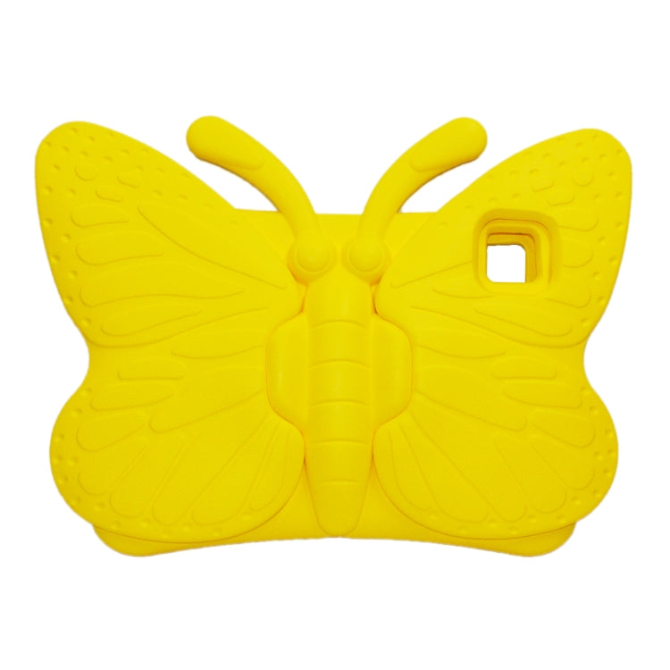 For iPad Pro 11 2024 Butterfly Bracket Kids EVA Shockproof Tablet Case(Yellow)