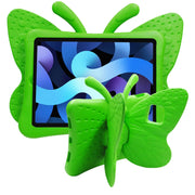 For iPad Pro 11 2024 Butterfly Bracket Kids EVA Shockproof Tablet Case(Green)