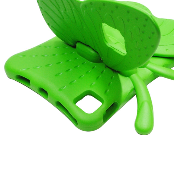 For iPad Pro 11 2024 Butterfly Bracket Kids EVA Shockproof Tablet Case(Green)