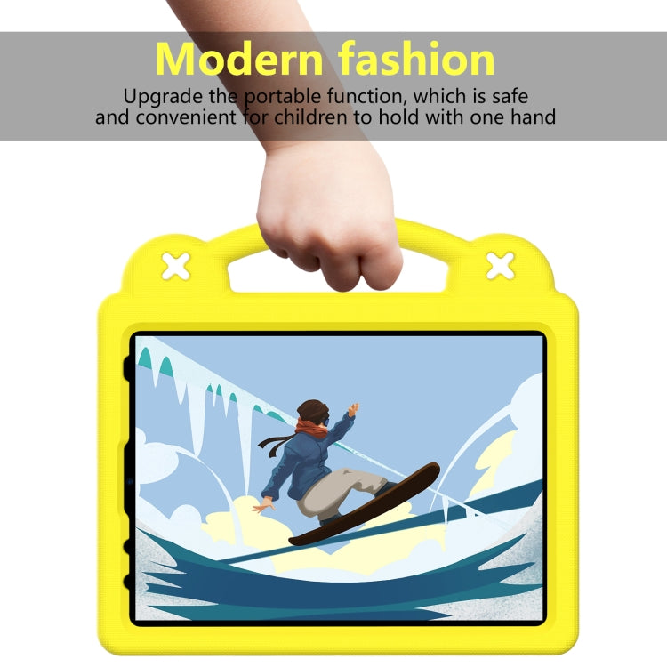 For  iPad Pro 11 2024 Handle Kickstand Children EVA Shockproof Tablet Case(Yellow)