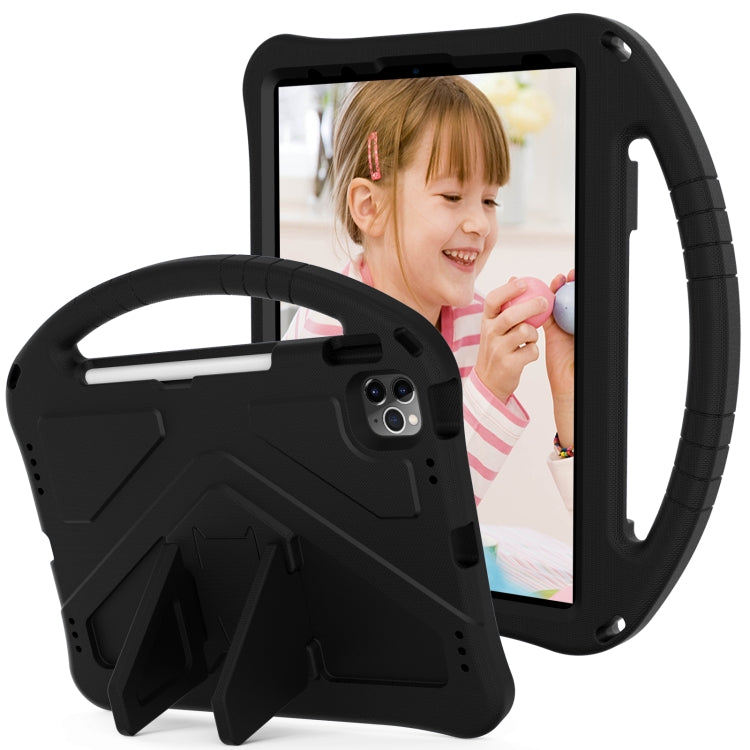 For iPad Air 11 2024 EVA Shockproof Tablet Case with Holder(Black)