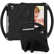 For iPad Air 11 2024 EVA Shockproof Tablet Case with Holder(Black)