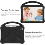 For iPad Air 11 2024 EVA Shockproof Tablet Case with Holder(Black)