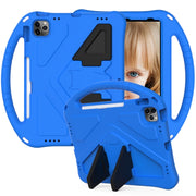 For iPad Air 11 2024 EVA Shockproof Tablet Case with Holder(Blue)