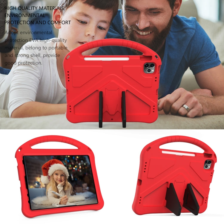 For iPad Air 11 2024 EVA Shockproof Tablet Case with Holder(Red)