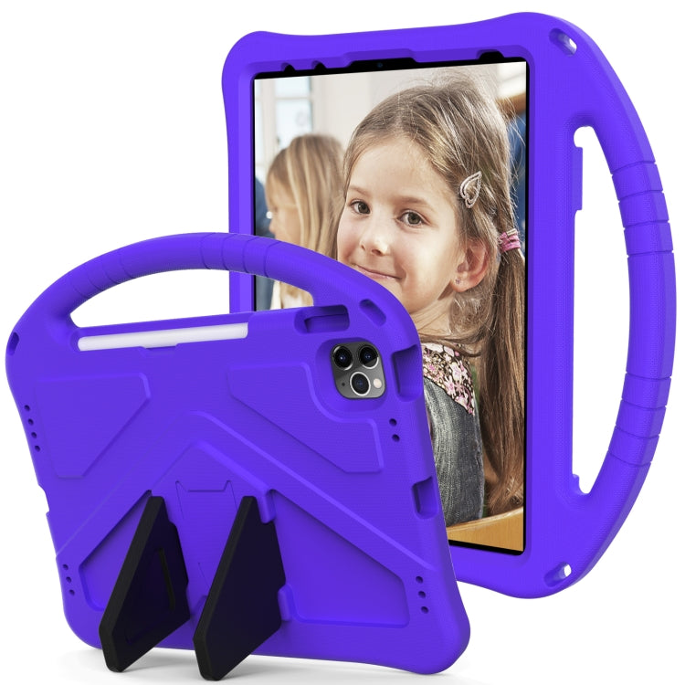 For iPad Air 11 2024 EVA Shockproof Tablet Case with Holder(Purple)