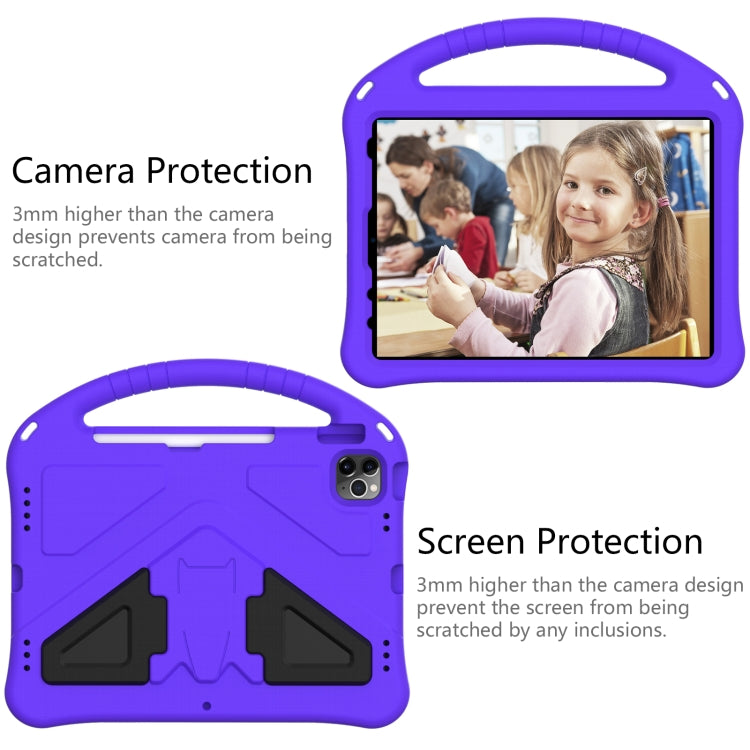 For iPad Air 11 2024 EVA Shockproof Tablet Case with Holder(Purple)