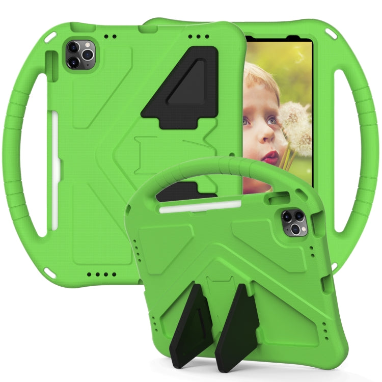 For iPad Air 11 2024 EVA Shockproof Tablet Case with Holder(Green)