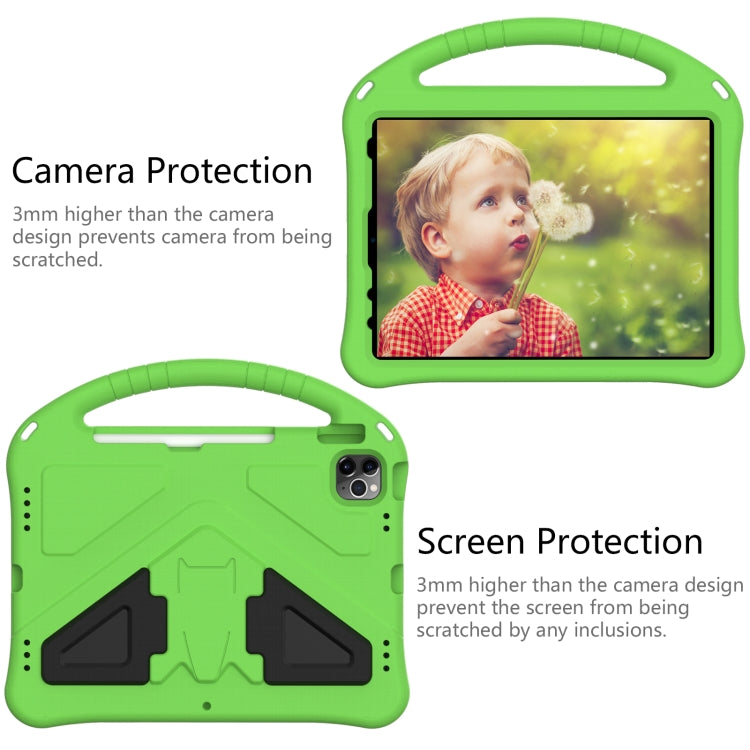 For iPad Air 11 2024 EVA Shockproof Tablet Case with Holder(Green)
