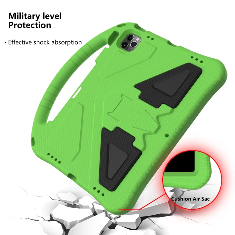 For iPad Air 11 2024 EVA Shockproof Tablet Case with Holder(Green)