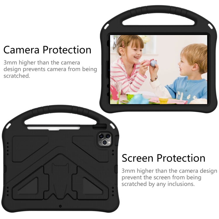For iPad Pro 11 2024 EVA Shockproof Tablet Case with Holder(Black)