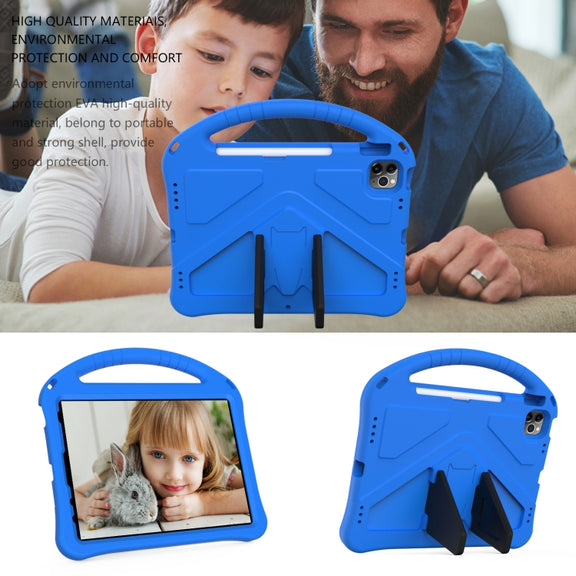 For iPad Pro 11 2024 EVA Shockproof Tablet Case with Holder(Blue)